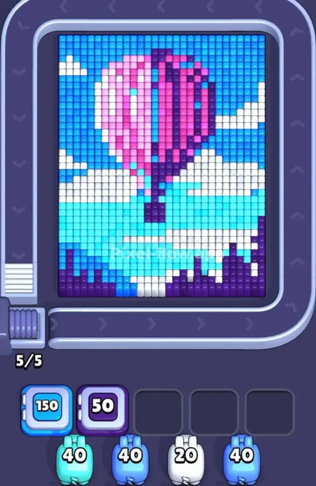 Pixel Flow Level 1861 Gameplay