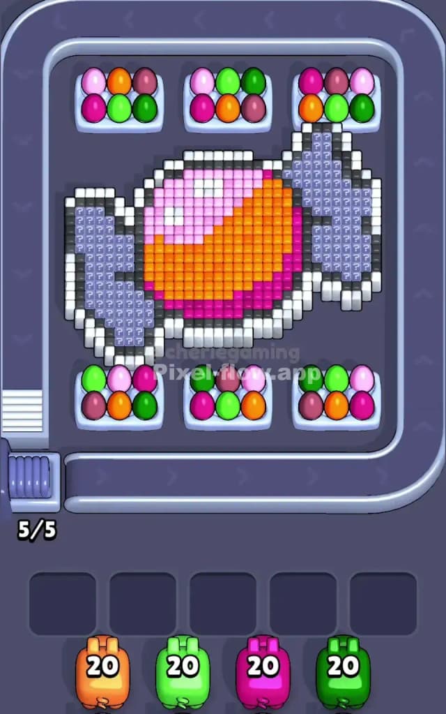 Pixel Flow Level 327 Gameplay