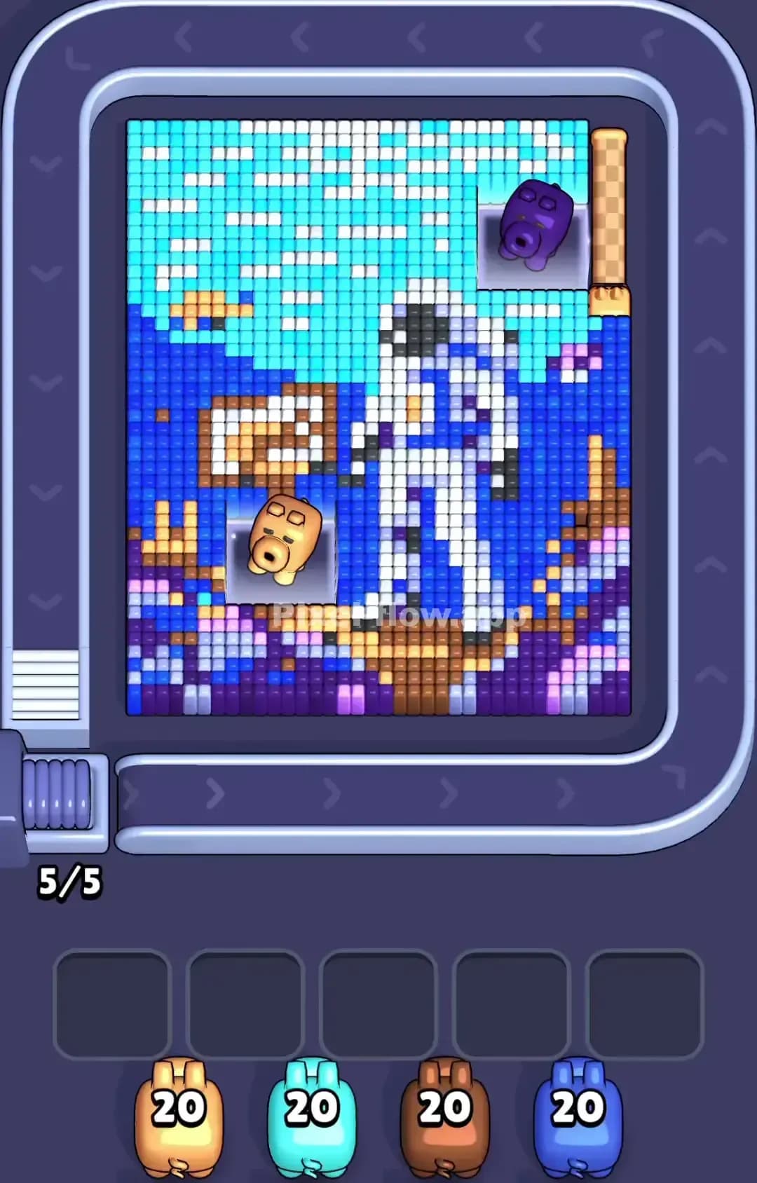 Pixel Flow Level 1024 Screenshot