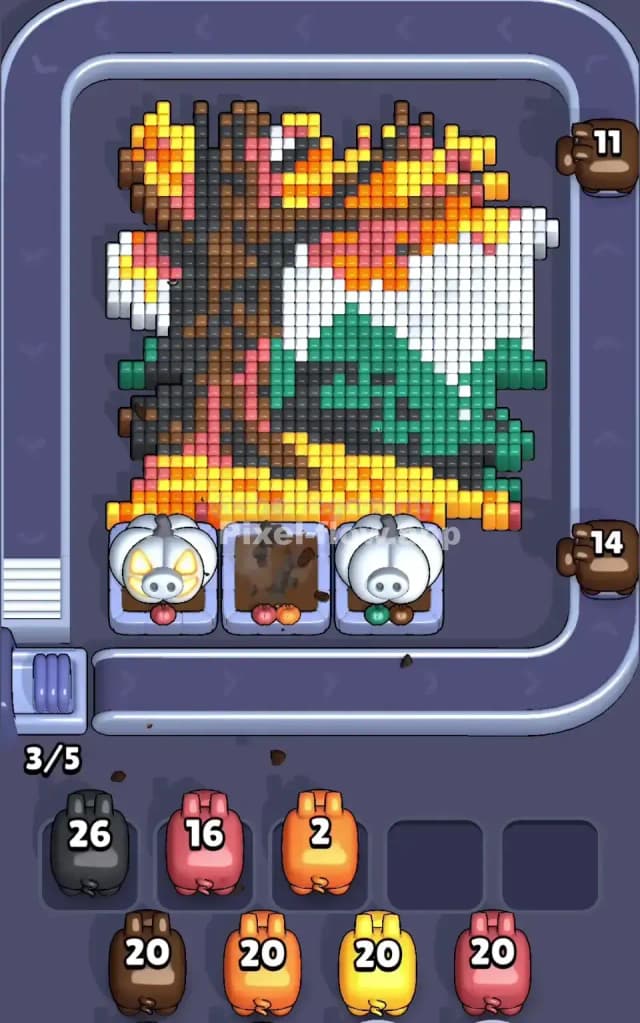 Pixel Flow Level 701 Solution 1