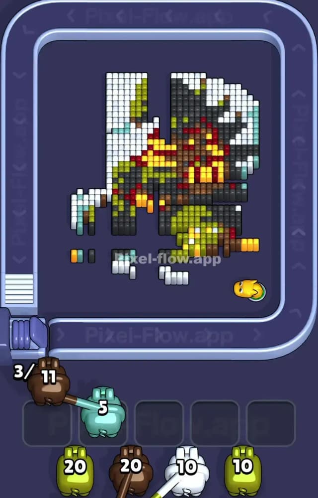 Pixel Flow Level 1105 Solution 2