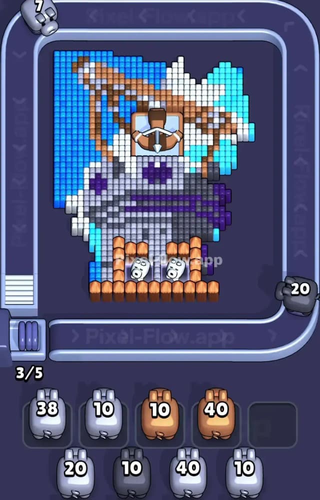 Pixel Flow Level 1554 Solution 1