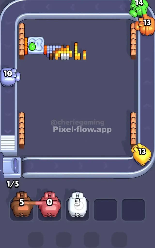 Pixel Flow Level 513 Solution 3
