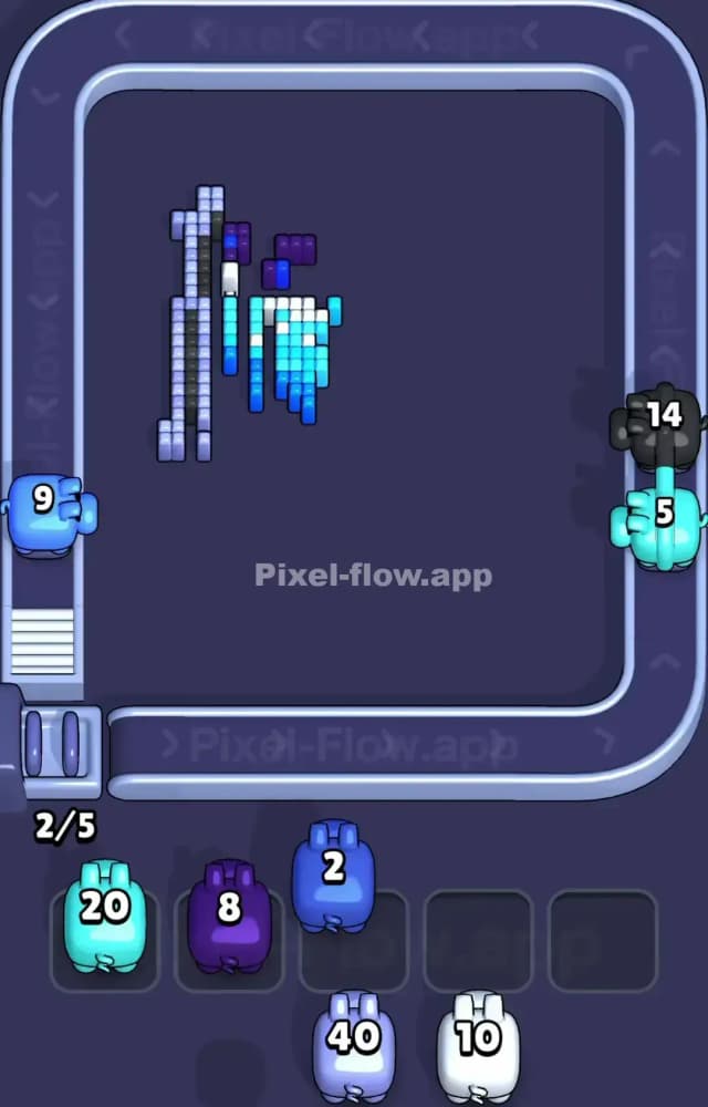 Pixel Flow Level 1529 Solution 3