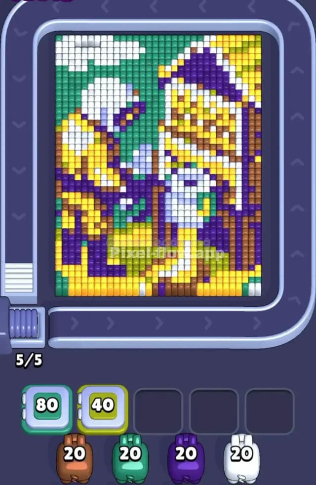 Pixel Flow Level 1888 Gameplay