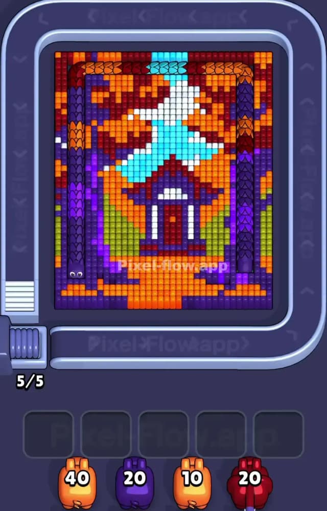 Pixel Flow Level 1420 Gameplay