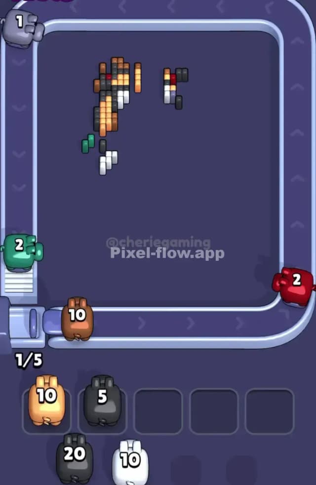 Pixel Flow Level 1666 Solution 3