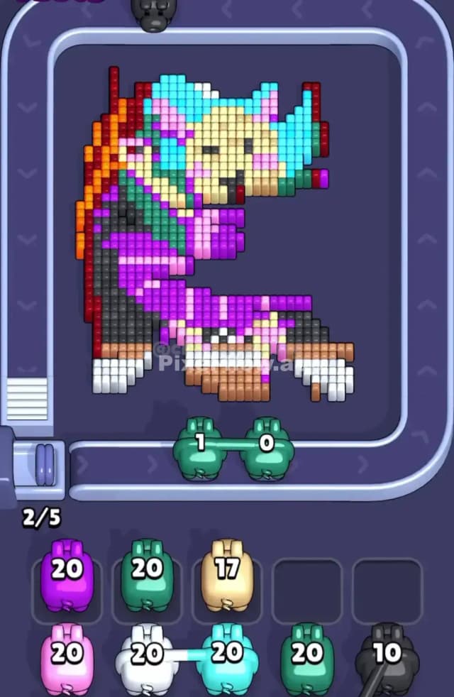 Pixel Flow Level 1625 Solution 2