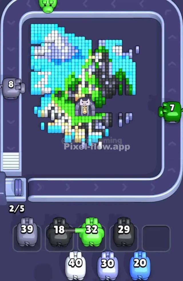 Pixel Flow Level 1860 Solution 1