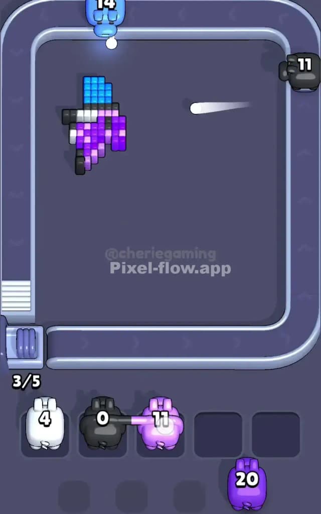 Pixel Flow Level 566 Solution 3