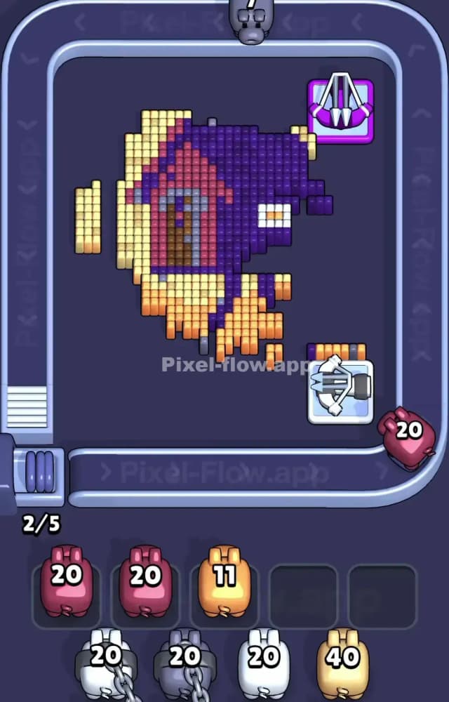 Pixel Flow Level 1561 Solution 1