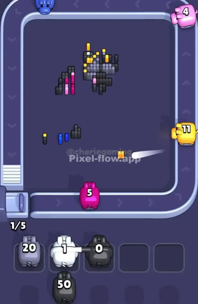 Pixel Flow Level 1809 Solution 3
