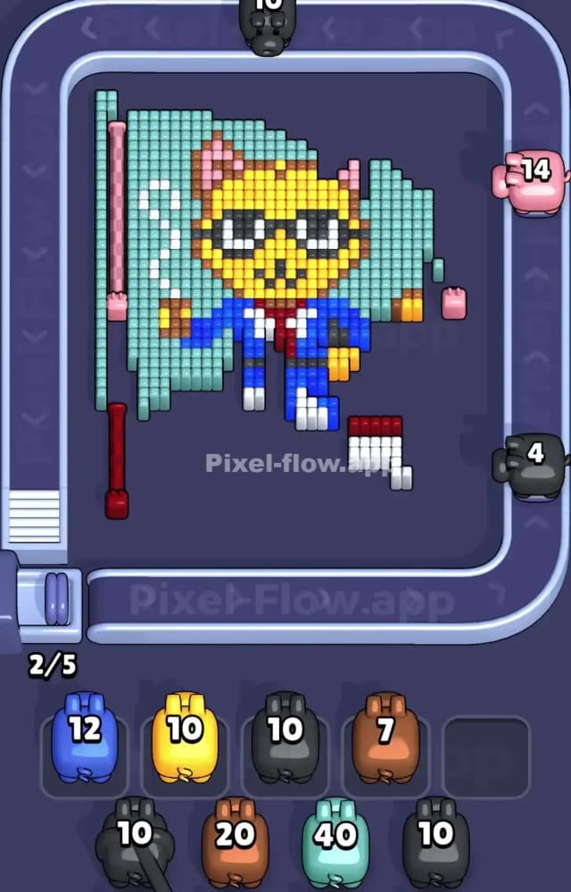 Pixel Flow Level 1089 Solution 2