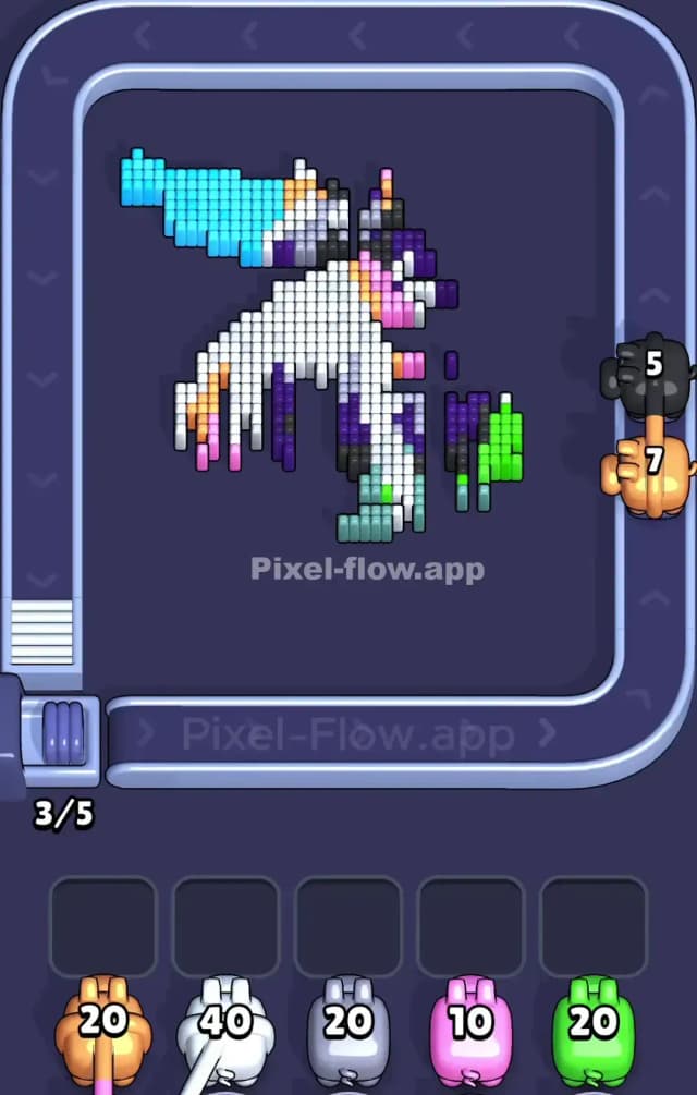 Pixel Flow Level 842 Solution 3