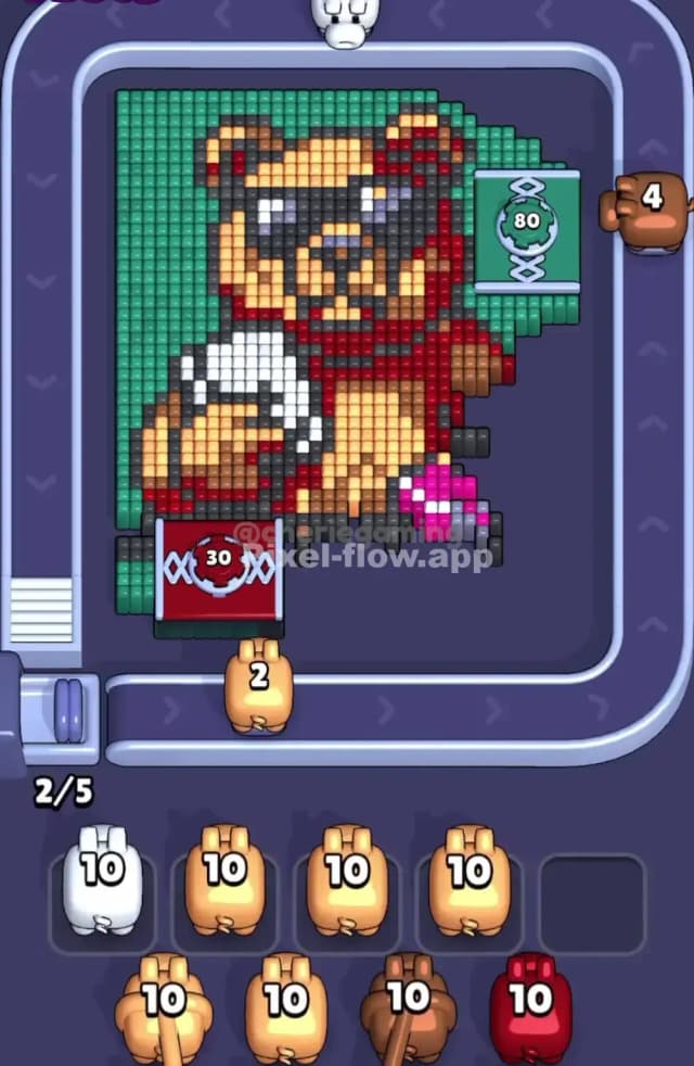 Pixel Flow Level 1666 Solution 1