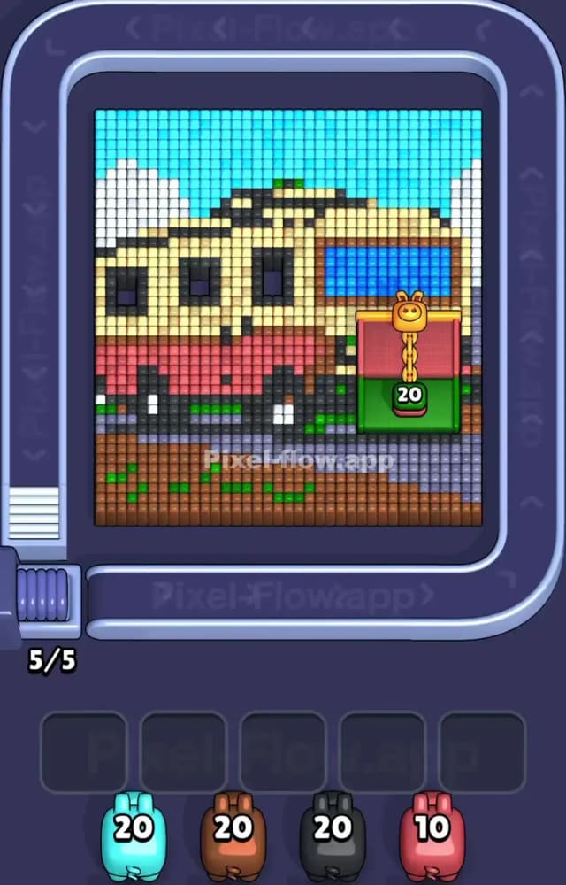 Pixel Flow Level 1494 Gameplay