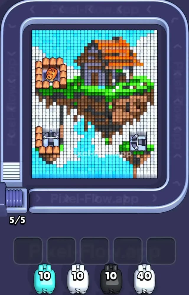 Pixel Flow Level 1566 Gameplay