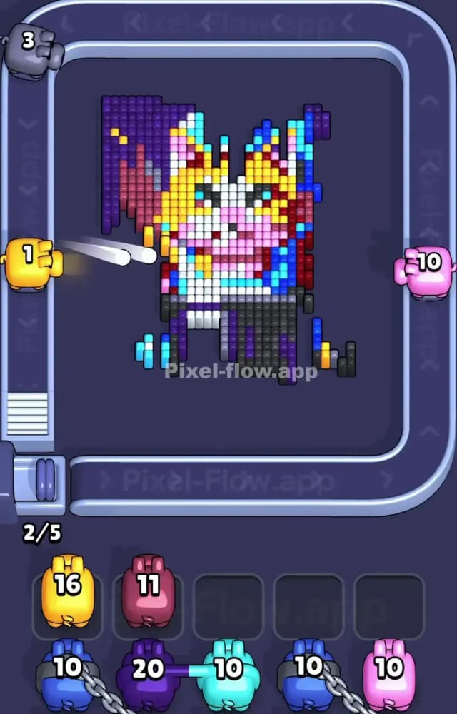 Pixel Flow Level 1516 Solution 2