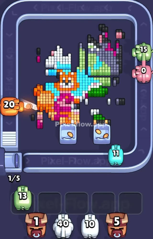 Pixel Flow Level 1433 Solution 2