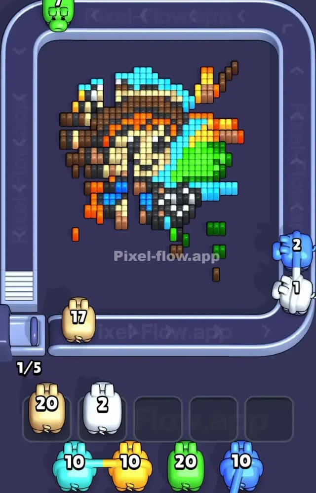Pixel Flow Level 1409 Solution 2