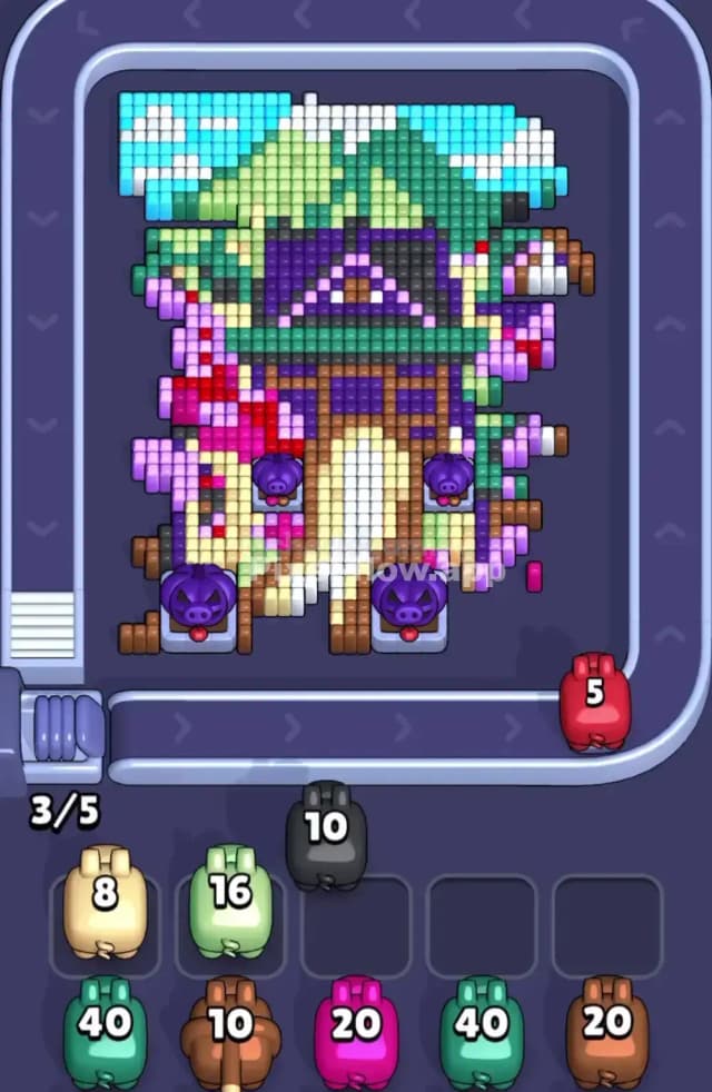 Pixel Flow Level 1835 Solution 1