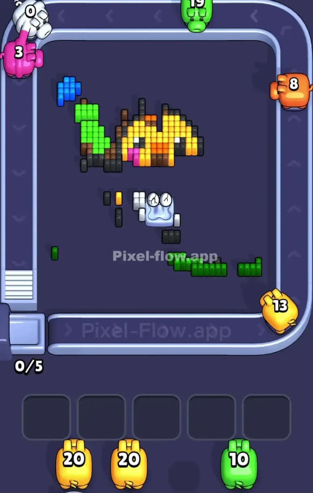 Pixel Flow Level 854 Solution 3