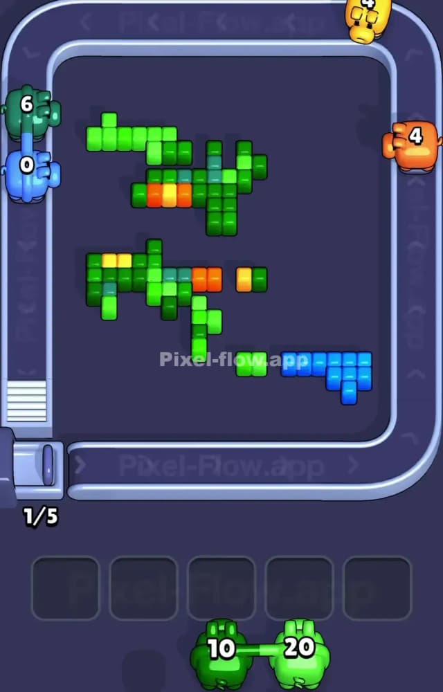 Pixel Flow Level 1189 Solution 3