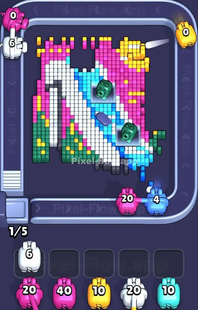 Pixel Flow Level 1154 Solution 2