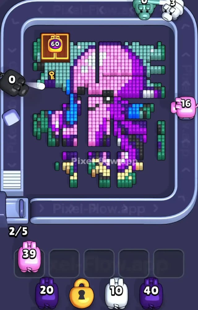 Pixel Flow Level 1567 Solution 2