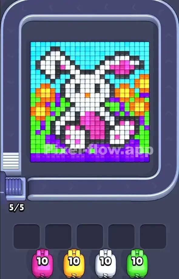 Pixel Flow Level 497 Screenshot