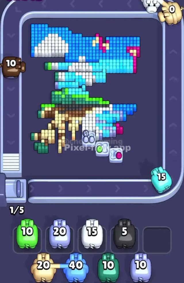 Pixel Flow Level 1689 Solution 2