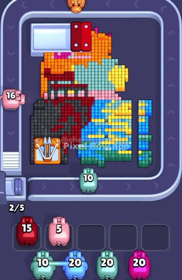 Pixel Flow Level 1846 Solution 1