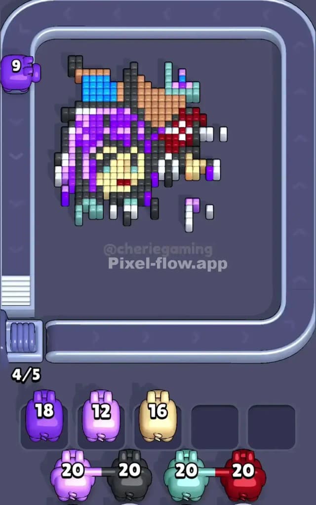 Pixel Flow Level 566 Solution 2