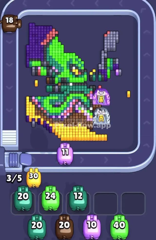 Pixel Flow Level 1859 Solution 2