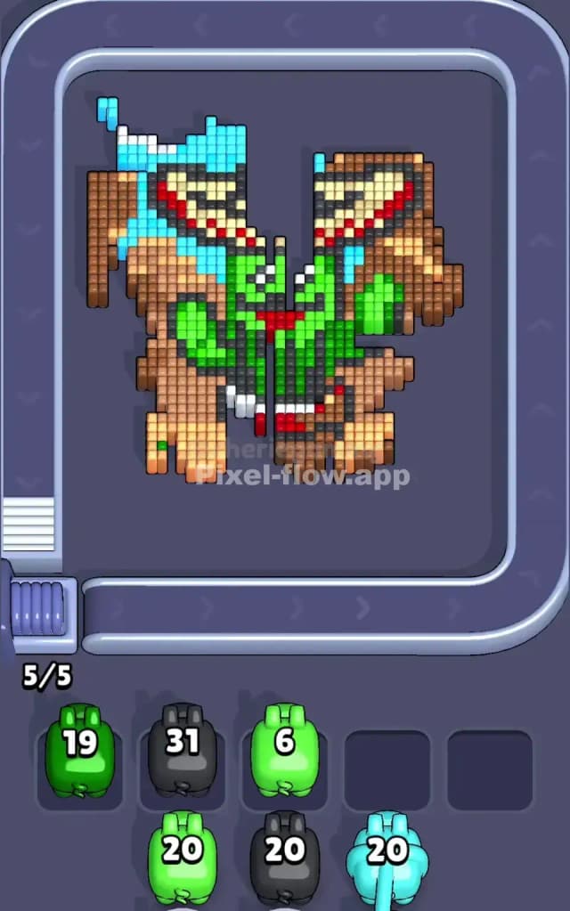 Pixel Flow Level 753 Solution 2