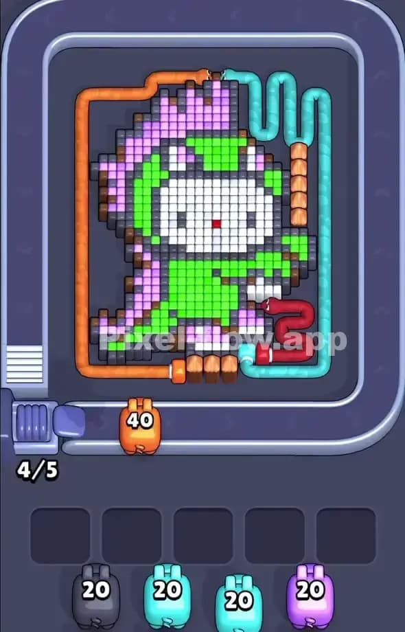 Pixel Flow Level 529 Screenshot