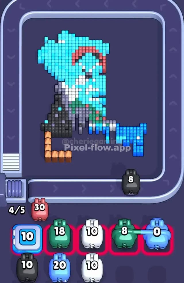 Pixel Flow Level 1868 Solution 2
