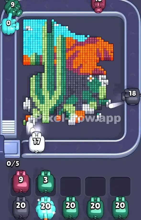 Pixel Flow Level 562 Solution 1