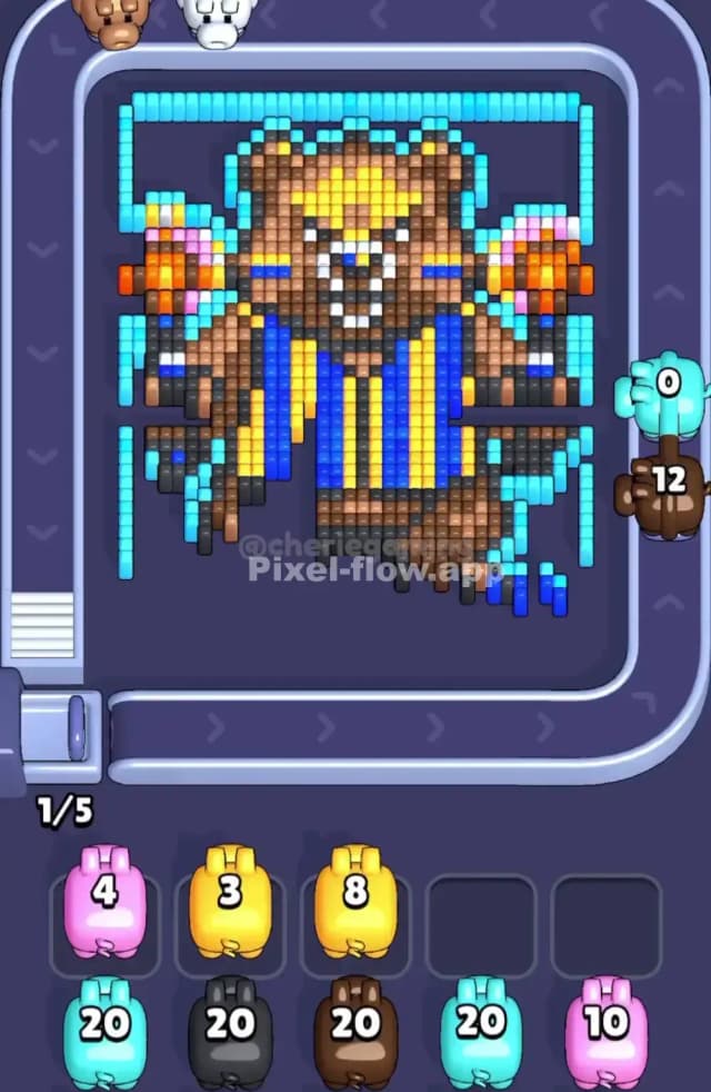 Pixel Flow Level 1907 Solution 1