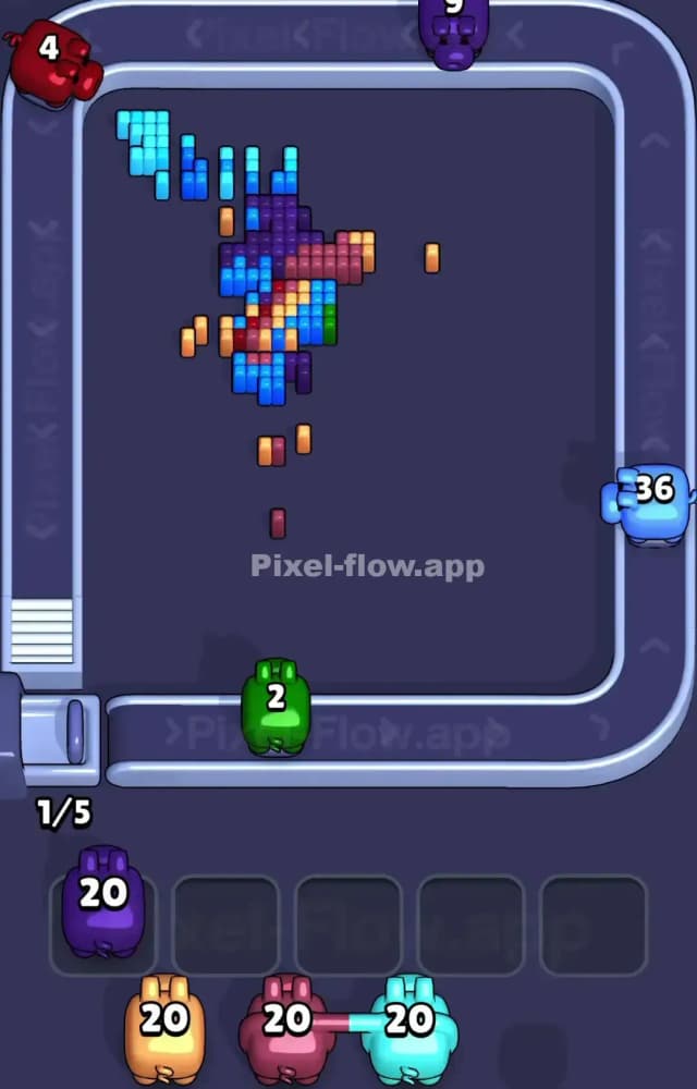 Pixel Flow Level 1417 Solution 3