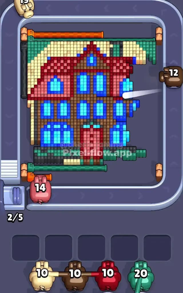 Pixel Flow Level 497 Solution 1