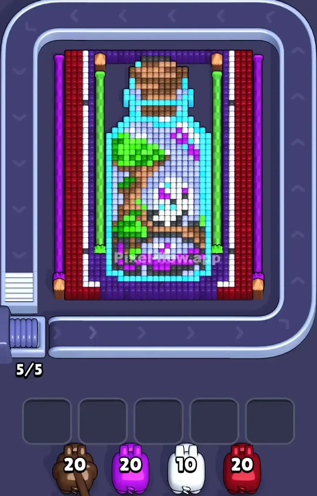 Pixel Flow Level 1090 Screenshot