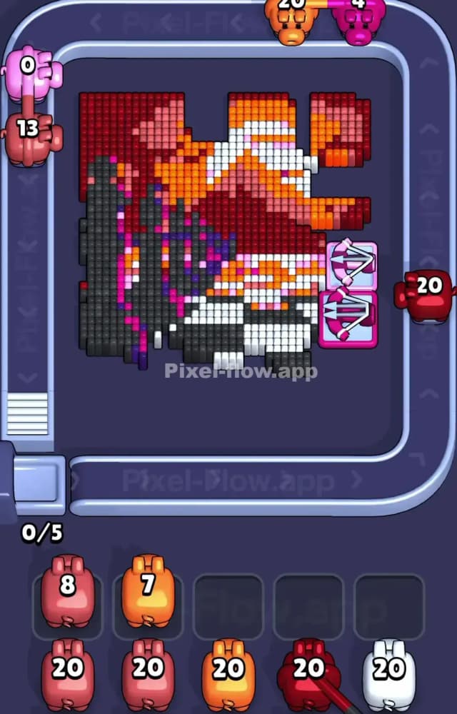 Pixel Flow Level 1504 Solution 1