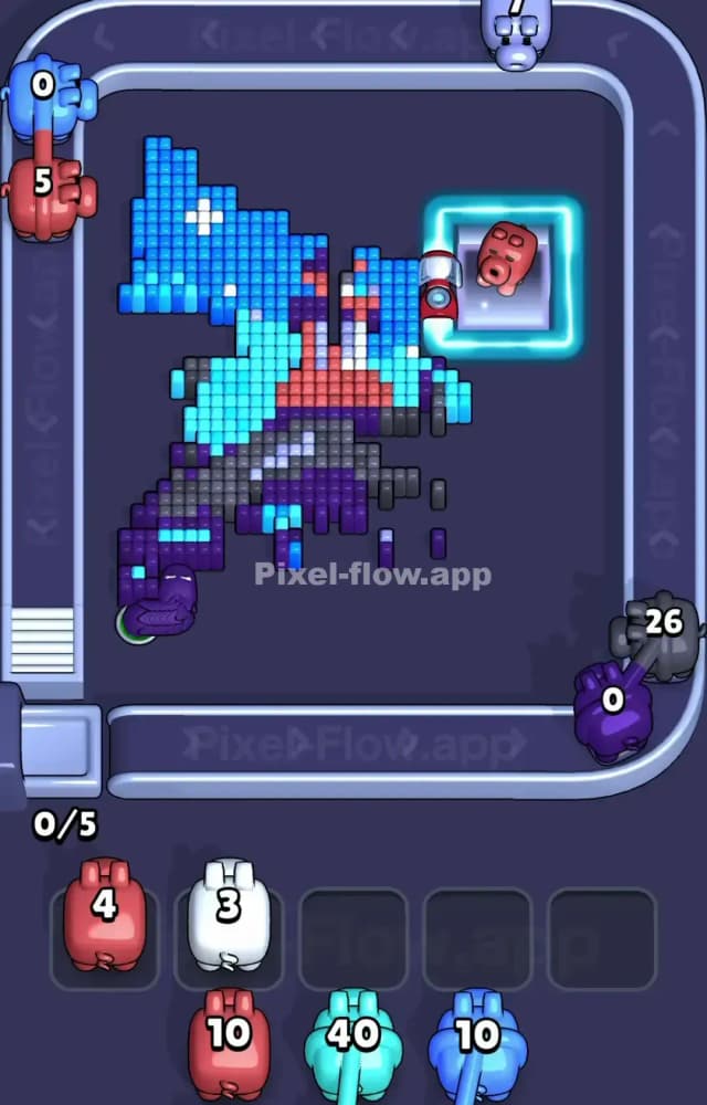 Pixel Flow Level 1544 Solution 2