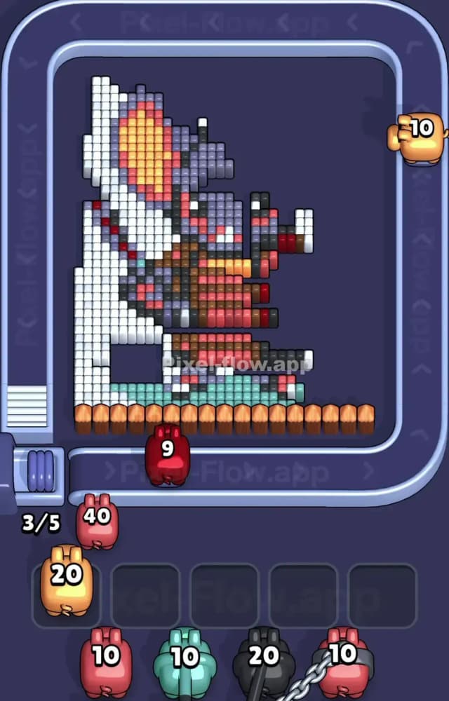 Pixel Flow Level 1555 Solution 2