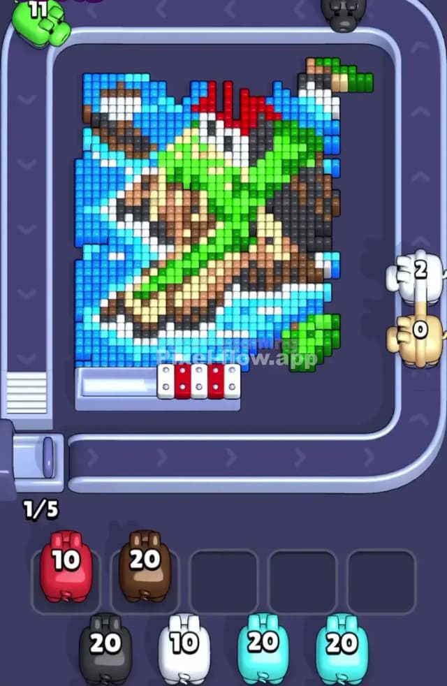 Pixel Flow Level 1677 Solution 1