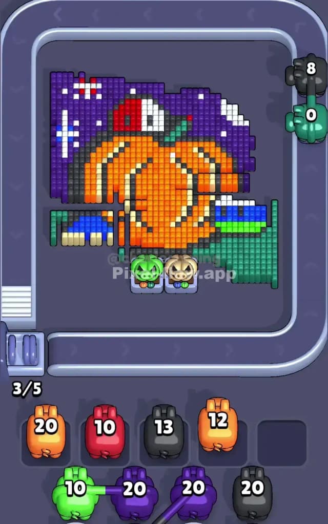 Pixel Flow Level 703 Solution 1