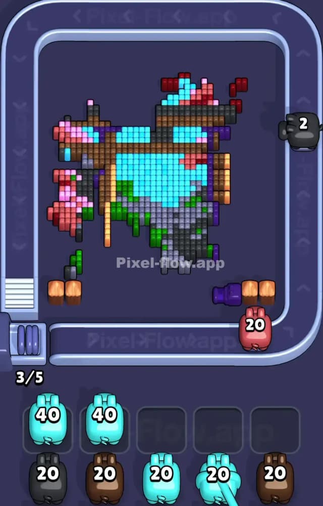 Pixel Flow Level 1530 Solution 2
