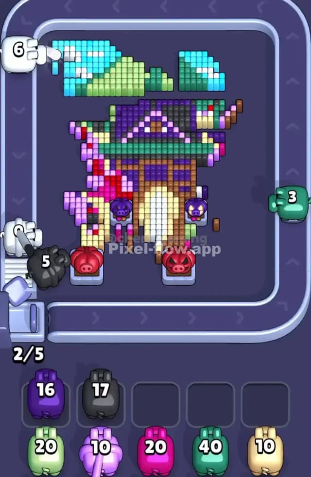 Pixel Flow Level 1835 Solution 2