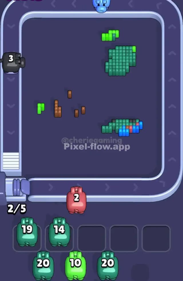 Pixel Flow Level 1889 Solution 3